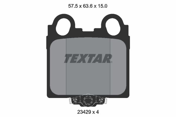 TEXTAR 2342901 Brake Pad Set, disc brake