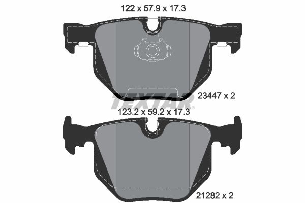 TEXTAR 2344702 Brake Pad Set, disc brake