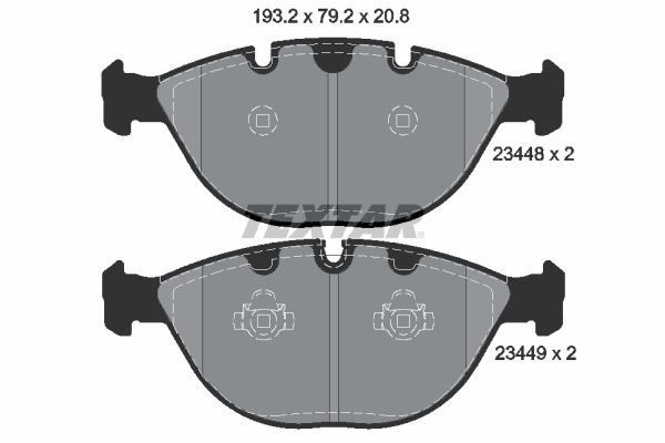 TEXTAR 2344801 Brake Pad Set, disc brake
