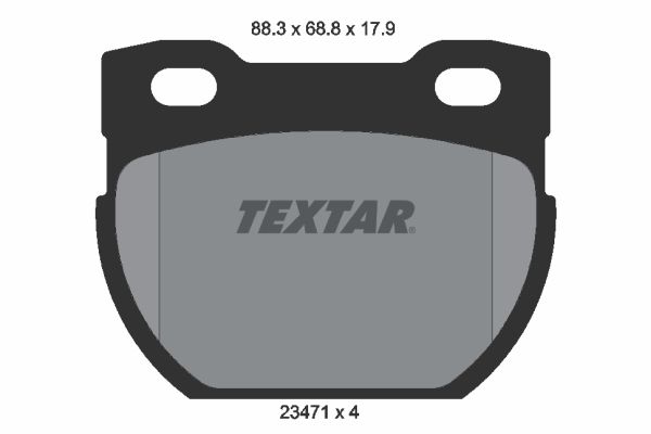 TEXTAR 2347103 Brake Pad Set, disc brake