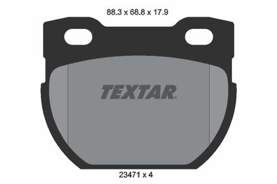 Brake Pad Set, disc brake TEXTAR 2347103