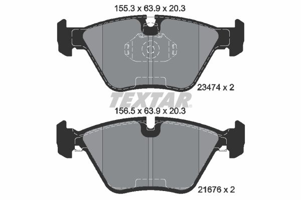 TEXTAR 2347402 Brake Pad Set, disc brake