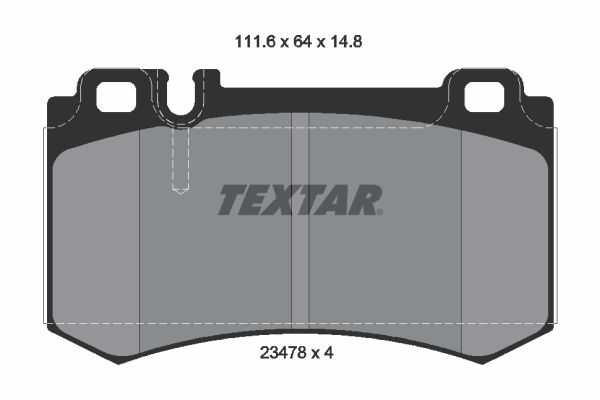 TEXTAR 2347802 Brake Pad Set, disc brake