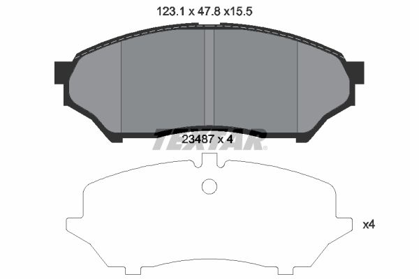 TEXTAR 2348701 Brake Pad Set, disc brake