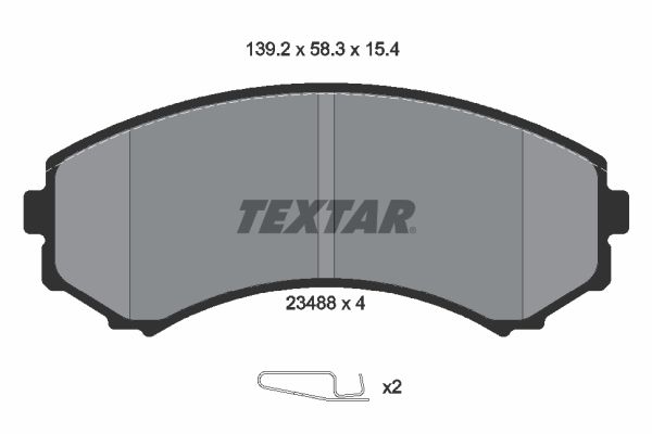 TEXTAR 2348801 Brake Pad Set, disc brake