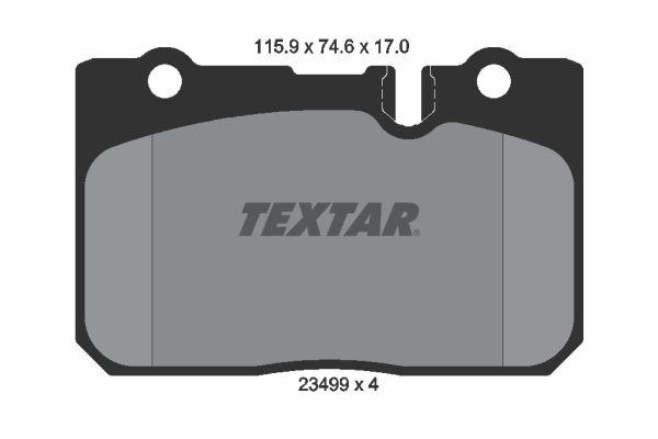 TEXTAR 2349901 Brake Pad Set, disc brake