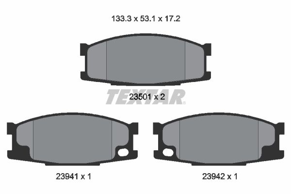 TEXTAR 2350101 Brake Pad Set, disc brake