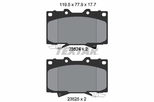 TEXTAR 2352402 Brake Pad Set, disc brake