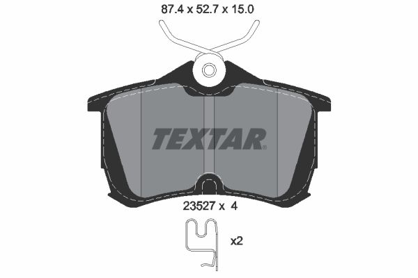 TEXTAR 2352701 Brake Pad Set, disc brake