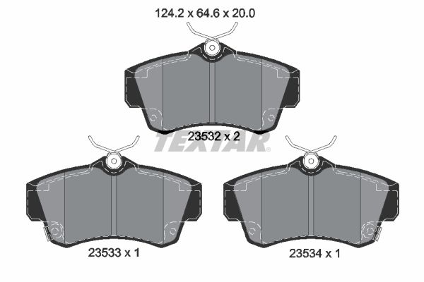 TEXTAR 2353202 Brake Pad Set, disc brake