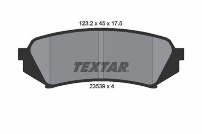 Brake Pad Set, disc brake TEXTAR 2353902