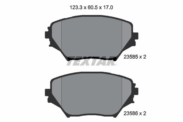 TEXTAR 2358501 Brake Pad Set, disc brake