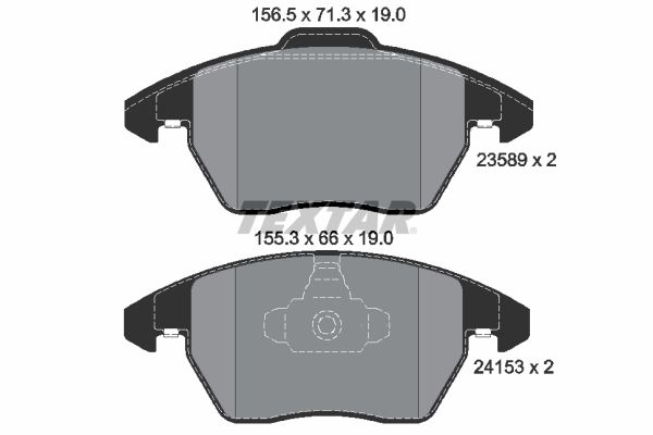 TEXTAR 2358901 Brake Pad Set, disc brake
