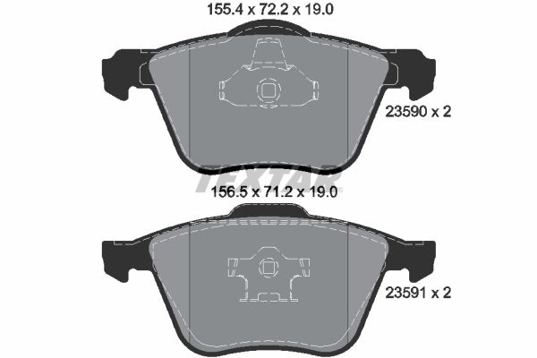 TEXTAR 2359001 Brake Pad Set, disc brake