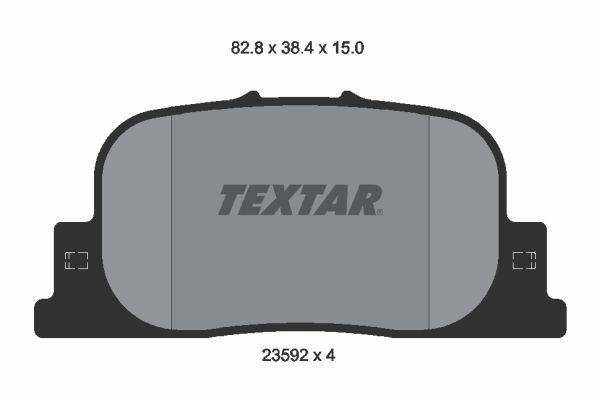 TEXTAR 2359201 Brake Pad Set, disc brake