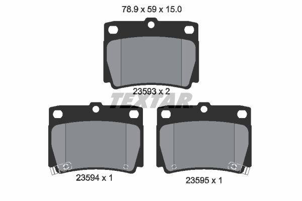 TEXTAR 2359301 Brake Pad Set, disc brake