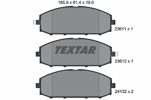 TEXTAR 2361101 Brake Pad Set, disc brake