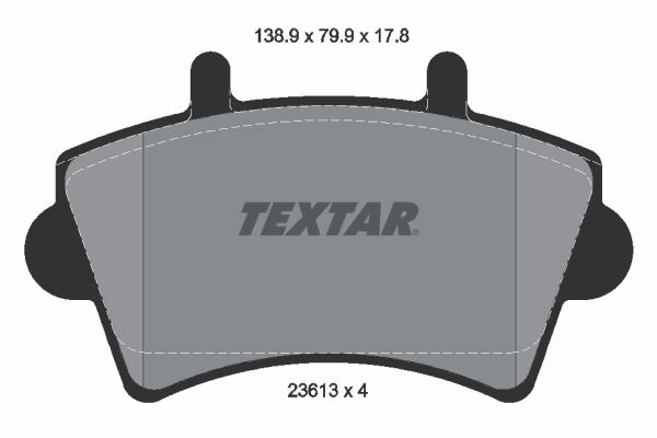 TEXTAR 2361301 Brake Pad Set, disc brake