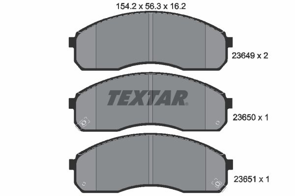 TEXTAR 2364901 Brake Pad Set, disc brake