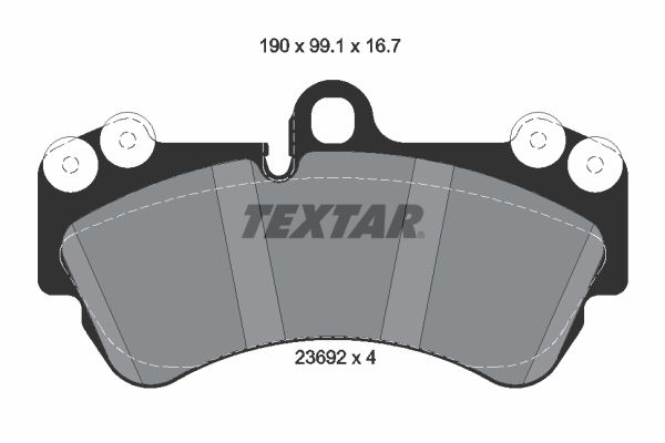 TEXTAR 2369202 Brake Pad Set, disc brake