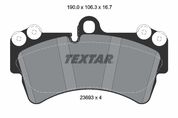 TEXTAR 2369381 Brake Pad Set, disc brake
