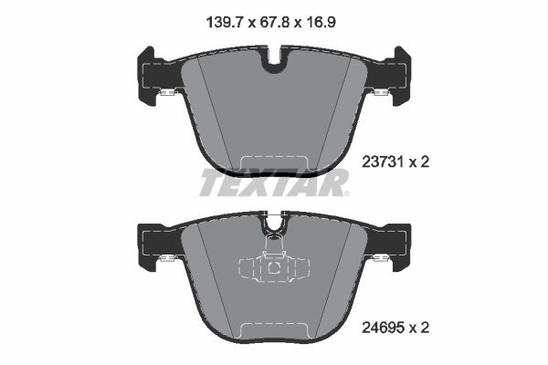 TEXTAR 2373101 Brake Pad Set, disc brake