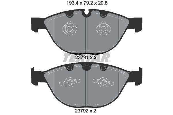 TEXTAR 2379101 Brake Pad Set, disc brake
