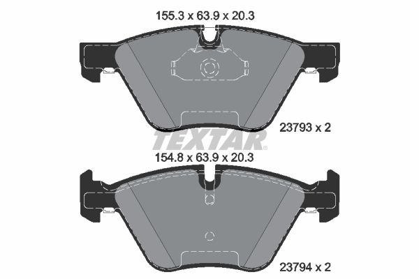 TEXTAR 2379381 Brake Pad Set, disc brake
