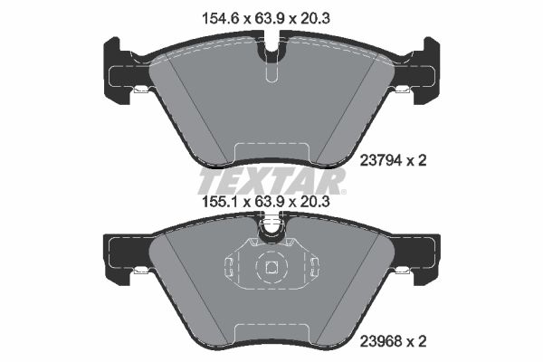 TEXTAR 2379401 Brake Pad Set, disc brake