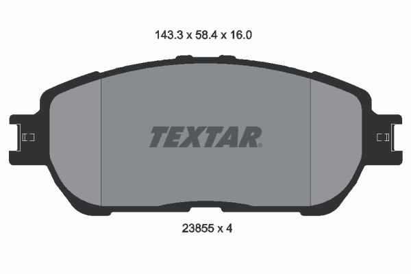 TEXTAR 2385501 Brake Pad Set, disc brake
