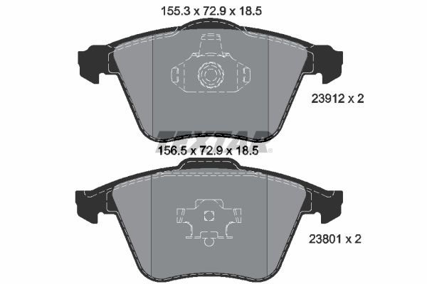 TEXTAR 2391201 Brake Pad Set, disc brake