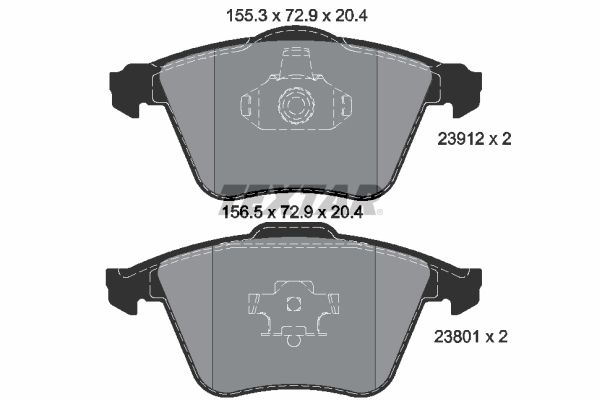 TEXTAR 2391202 Brake Pad Set, disc brake