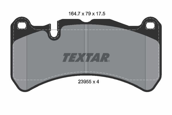 TEXTAR 2395501 Brake Pad Set, disc brake