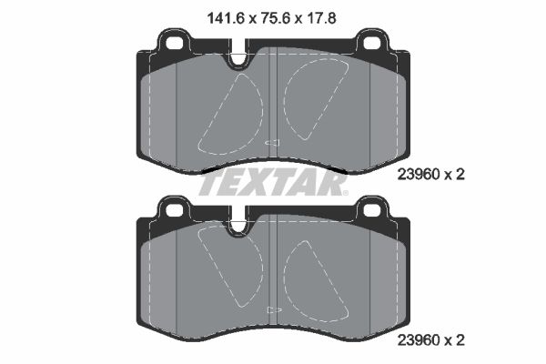 TEXTAR 2396001 Brake Pad Set, disc brake