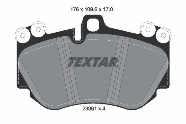 TEXTAR 2396101 Brake Pad Set, disc brake
