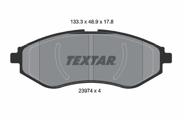 TEXTAR 2397401 Brake Pad Set, disc brake