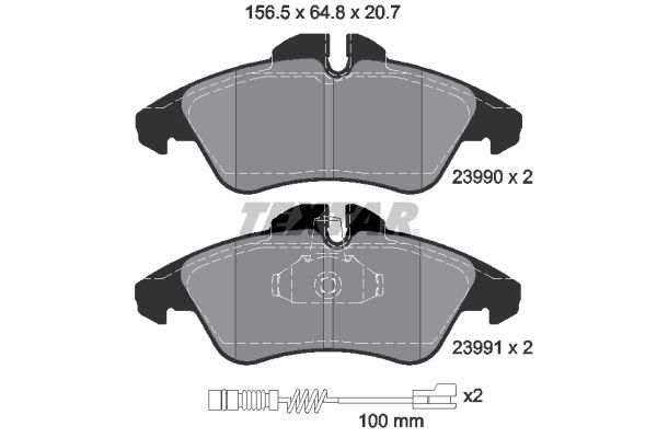 TEXTAR 2399002 Brake Pad Set, disc brake