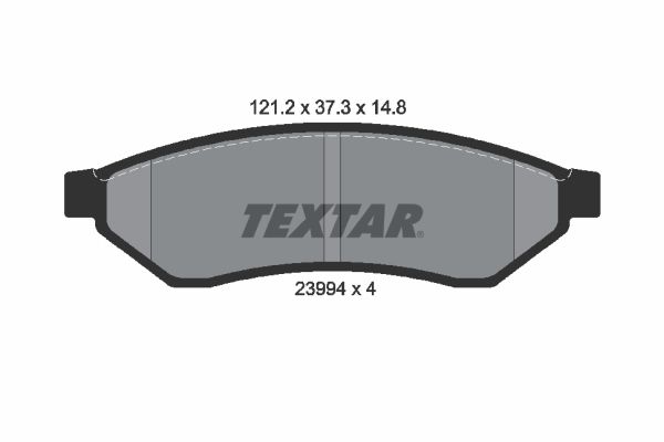 TEXTAR 2399401 Brake Pad Set, disc brake