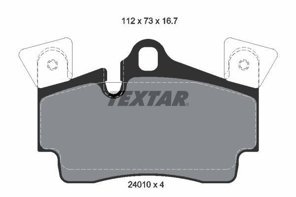 TEXTAR 2401001 Brake Pad Set, disc brake