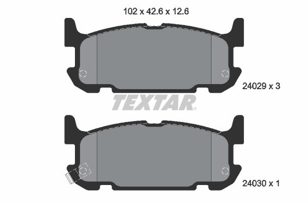 TEXTAR 2402901 Brake Pad Set, disc brake