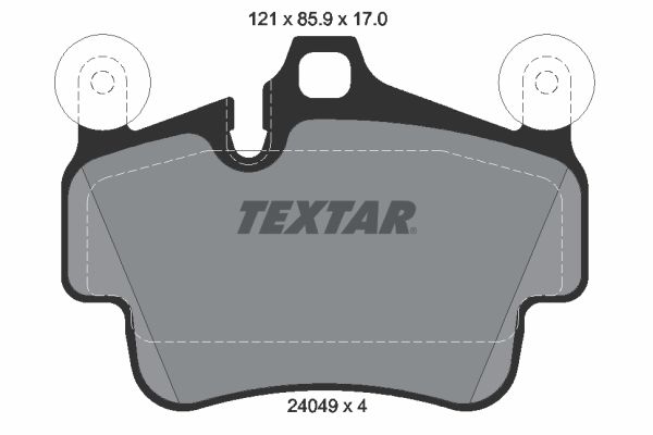 TEXTAR 2404901 Brake Pad Set, disc brake
