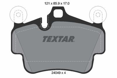 Brake Pad Set, disc brake TEXTAR 2404903