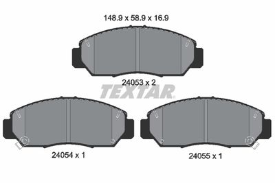 Brake Pad Set, disc brake TEXTAR 2405301
