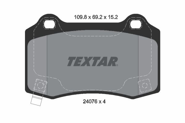 TEXTAR 2407601 Brake Pad Set, disc brake
