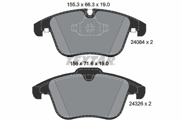 TEXTAR 2408401 Brake Pad Set, disc brake