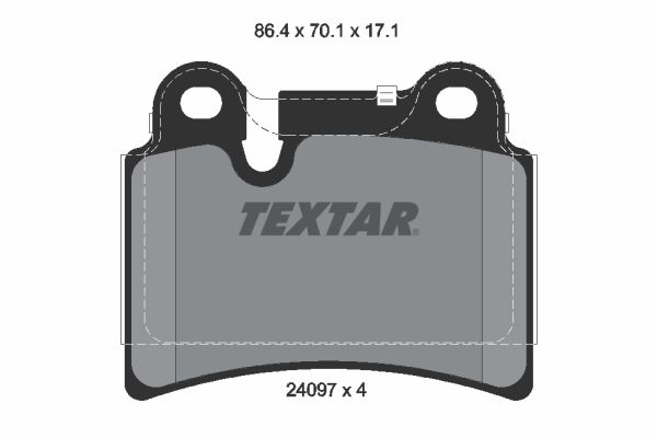 TEXTAR 2409701 Brake Pad Set, disc brake