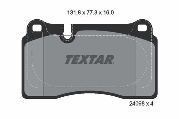 TEXTAR 2409803 Brake Pad Set, disc brake