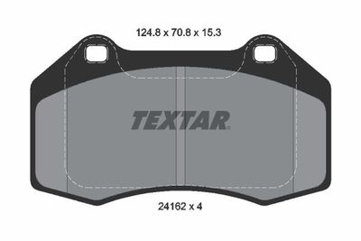 Brake Pad Set, disc brake TEXTAR 2416201