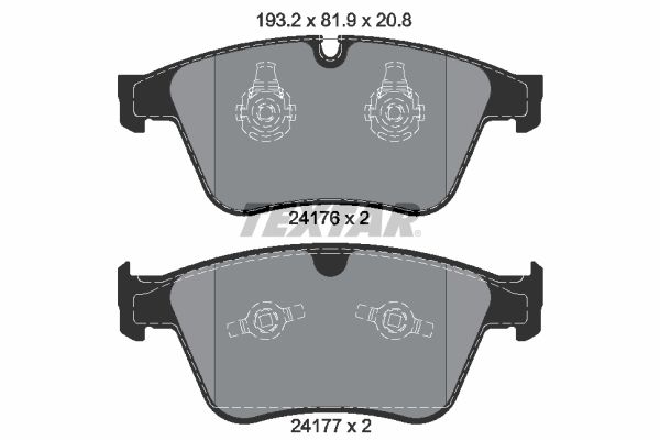TEXTAR 2417601 Brake Pad Set, disc brake