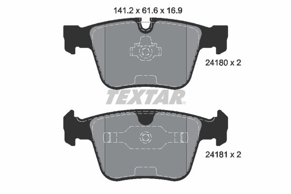 TEXTAR 2418001 Brake Pad Set, disc brake